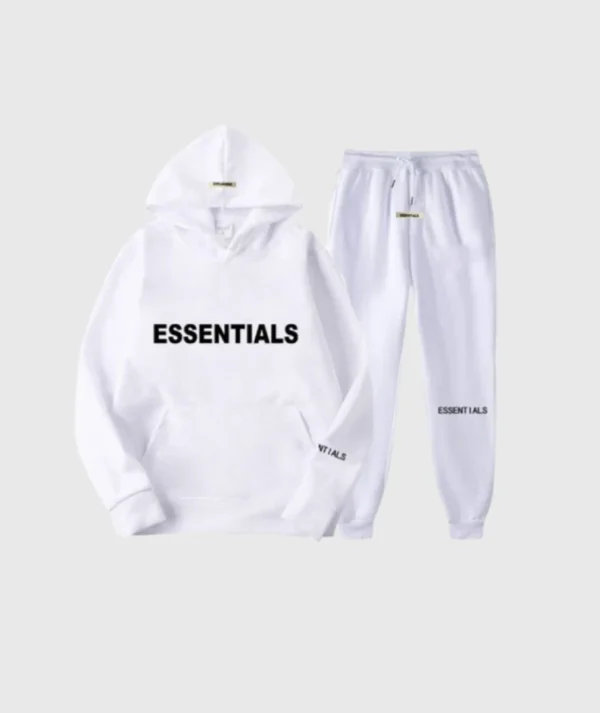 White Essentials Hoodie